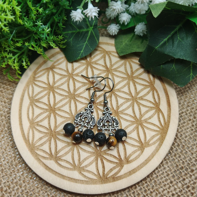 boucle d&#039;oreille oeil de tigre 02