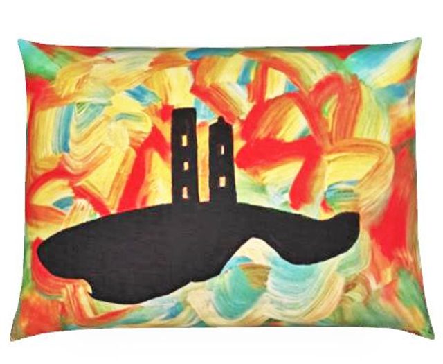 Coussin Saint Paul 50x35 en velours doux