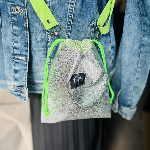 NOMADE SIMILI ARGENT & FLUO VERT 
