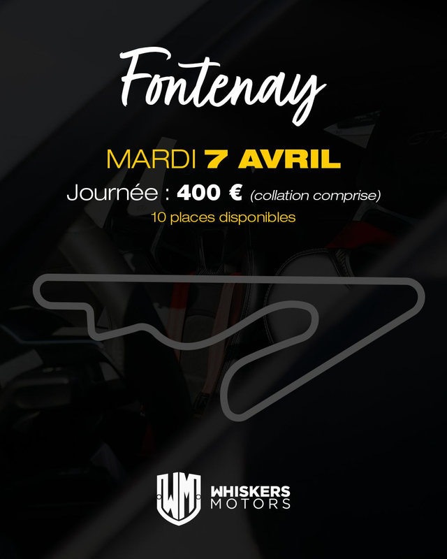 Trackday # 04- CIRCUIT de FONTENAY LE COMPTE  - Mardi 7 Avril 2026 - JOURNEE - 15 PLACES A SAISIR