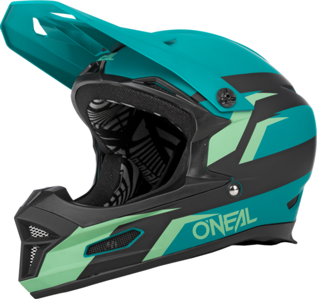 O'NEAL FURY HELMET STAGE V.22 BLACK/TEAL S (55/56 CM)