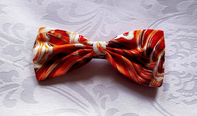 Barrette grand noeud coton (plusieurs modèles)