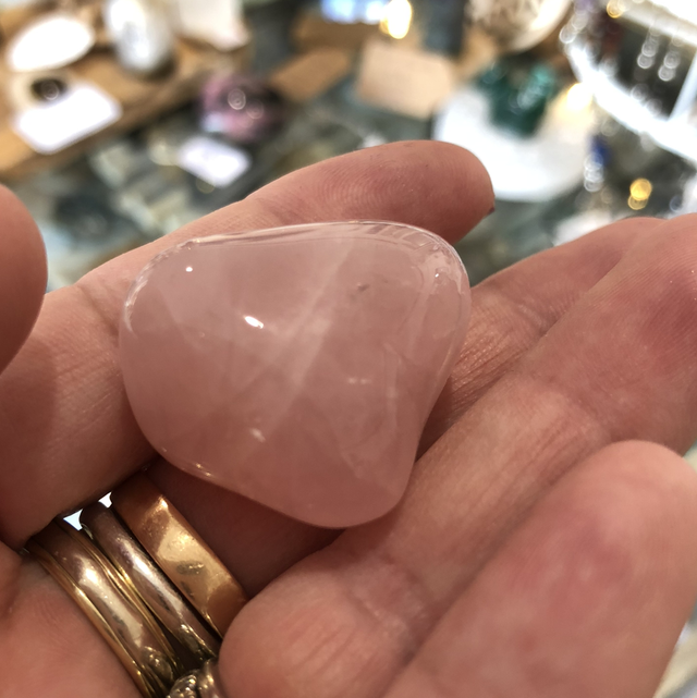 Pierre roulée quartz rose TL
