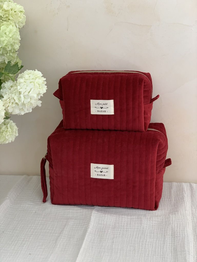 Duo de trousses SUZANE &amp; SUZIE (rouge)