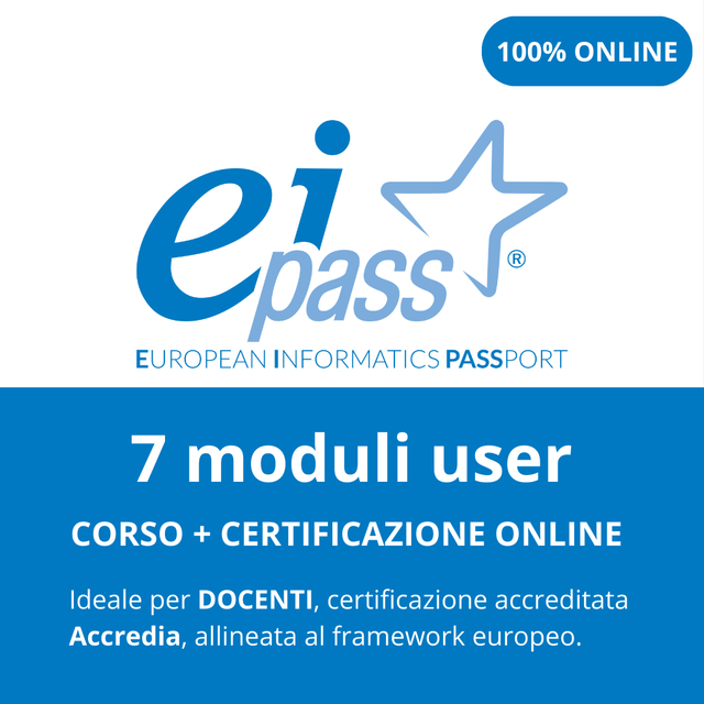 EIPASS 7 moduli user EIPASS