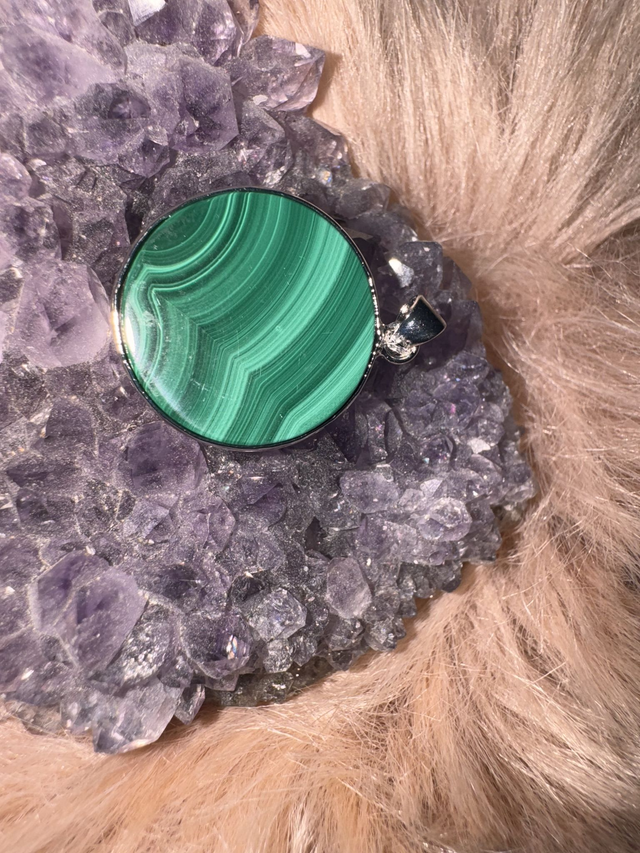 Pendentif Malachite AA+ 