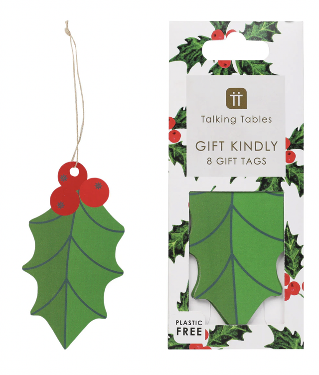 Holly Gift Tag - 8 Pack