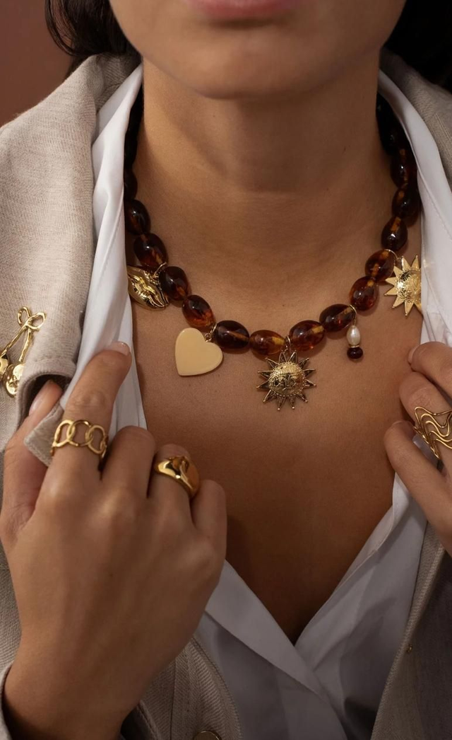 Collier Café crème 