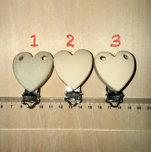 Clip 3 cm coeur