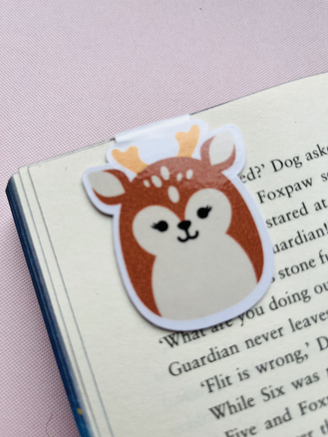 ‘Deer’ Squish magnetic bookmark