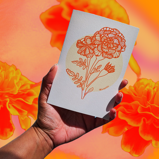 October / Marigold - Flower of the month series