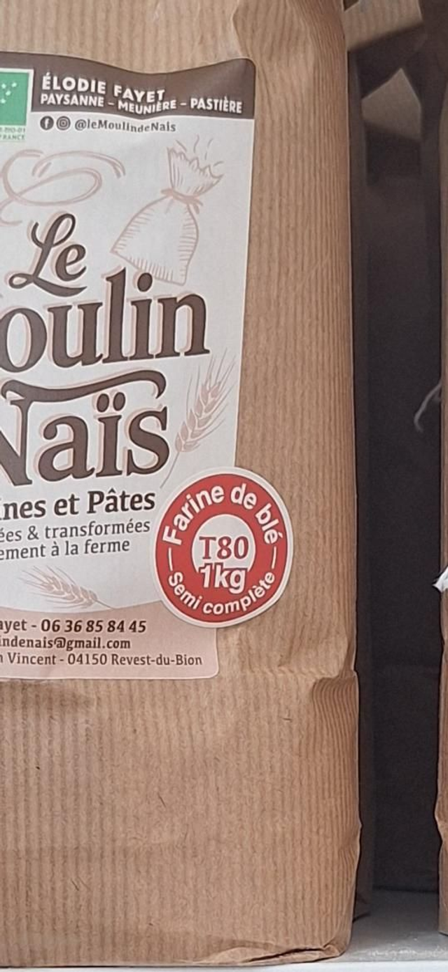 Farine semi complète T80