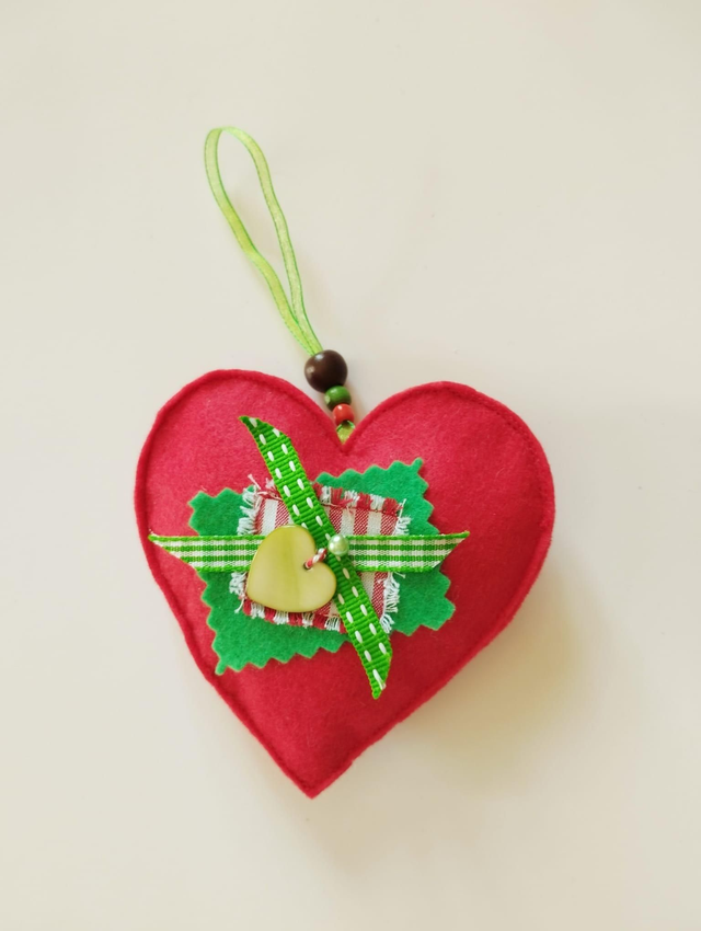 Décoration de Noël Feutrine - Coeur