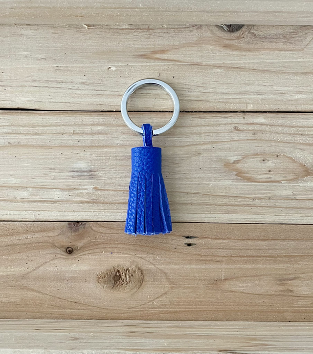 Pompon bleu électrique (anneau)