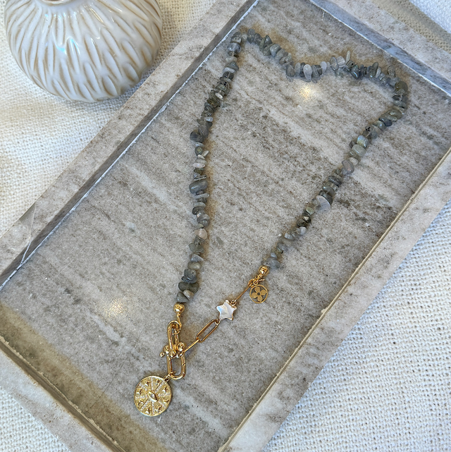 STELLA Labradorit mit Perlmutstern 