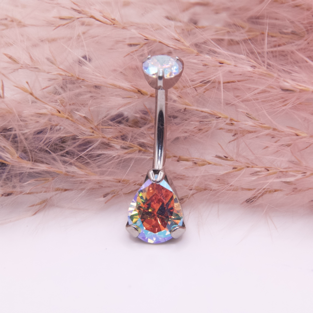 Nombril Strass Griffé Pearshape 