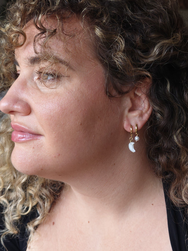 Boucle Minnie (Choix de pendant) - à l&#039;unité