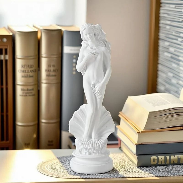 Prachtig beeldje Griekse godin Aphrodite wit (18cm) 