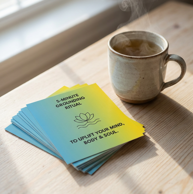 5 Minute Grounding Ritual Cards