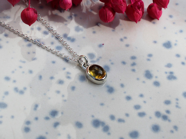 Anhänger Turmalin gelb