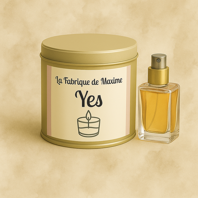 Bougie artisanale parfumée YES inspiration  – 150gr