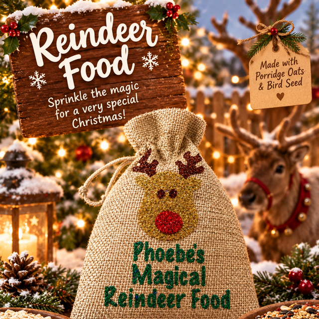 Personalised Reindeer Food bag