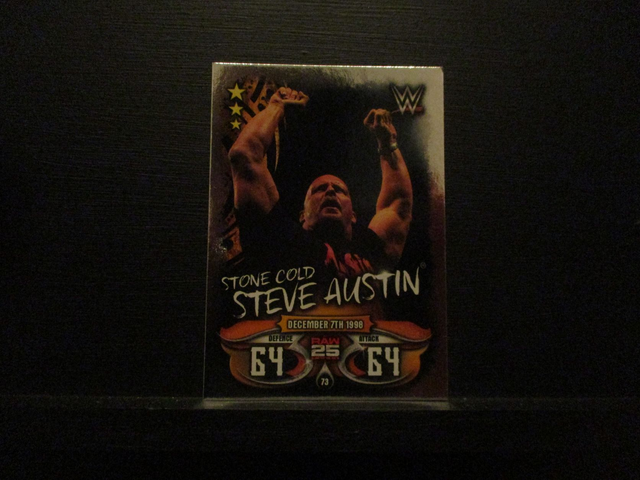 Stone Cold Steve Austin - Raw 25 Years Slam Attax Live Original Trading Card #73