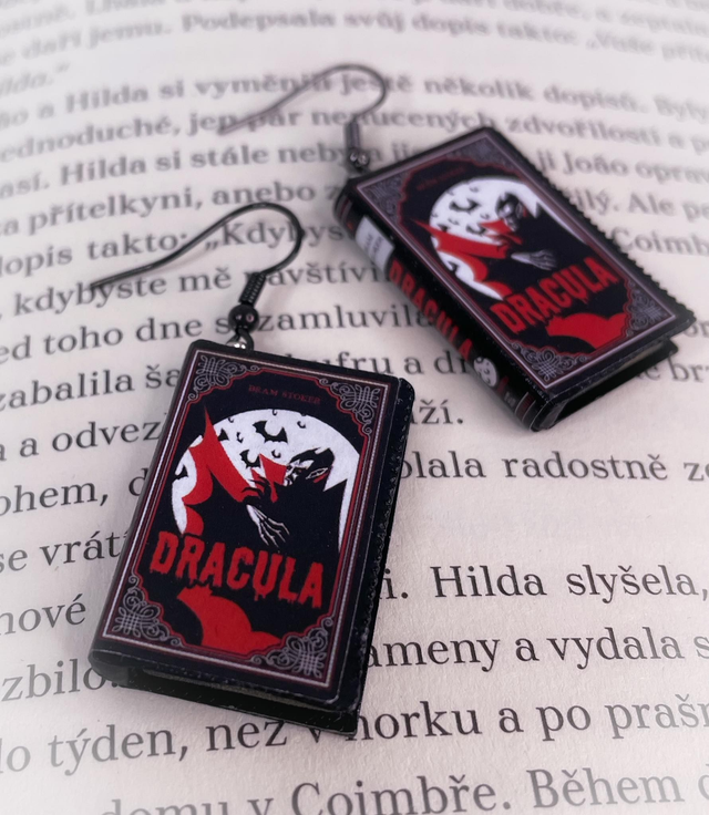 Náušnice mini knížky Fantom Opery