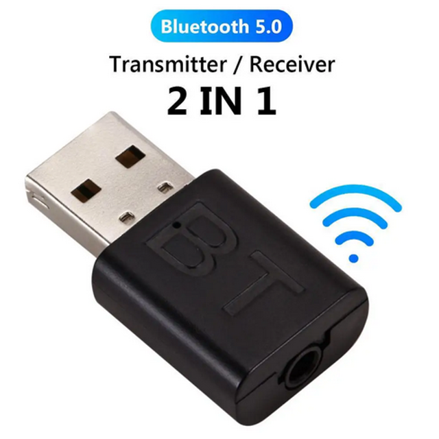 Adaptador Bluetooth 2 en 1 para Equipos de Música y Radios