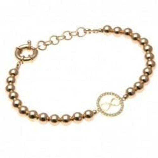 Bracciale donna acciaio e elemento in bronzo 