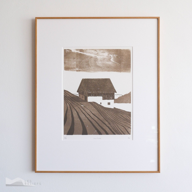 Woodcut &#039;Solitude&#039;