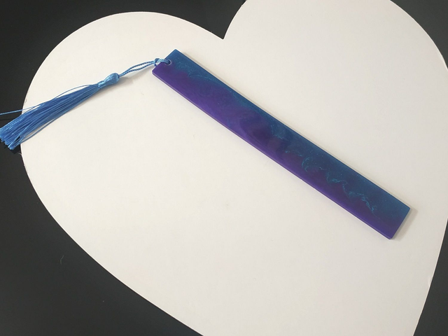 Marque page bleu - violet