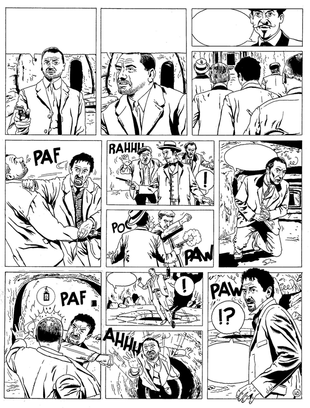 Planche originale : La brigade de l'étrange