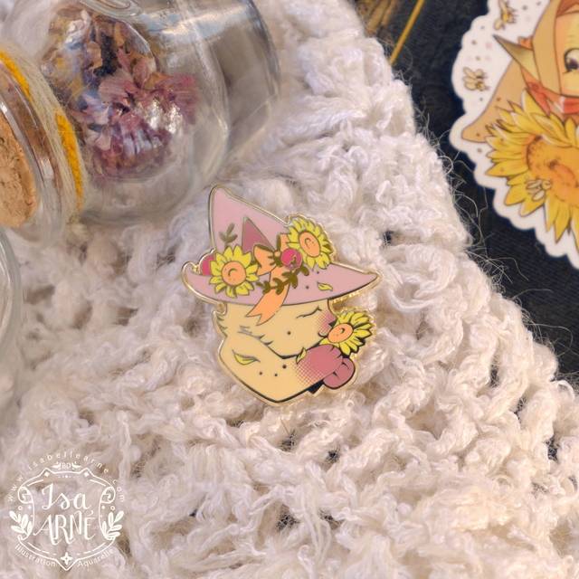 Pin's - Bunny tournesols