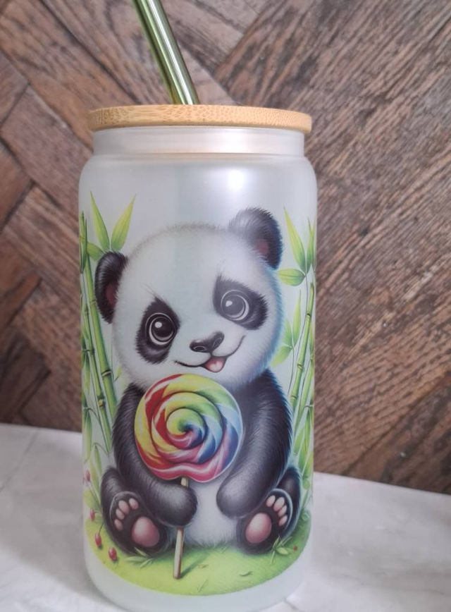 Verre givré panda 