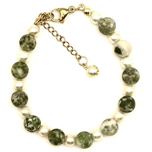 B005 - Bracelet perles agate arbre