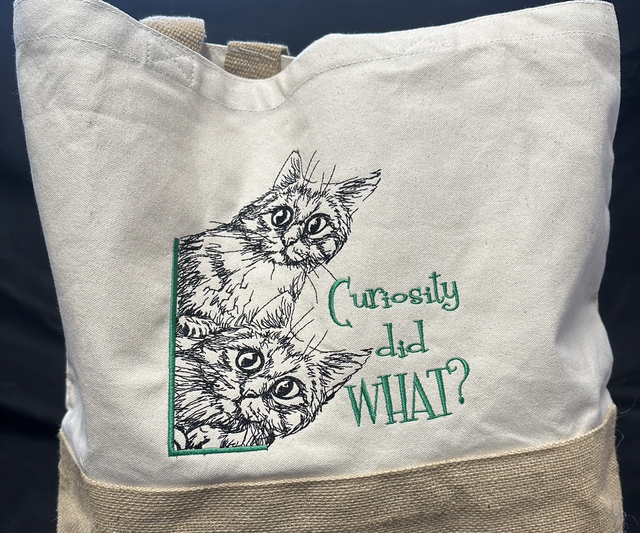 Curiosity Did What? Cats Tote Bag