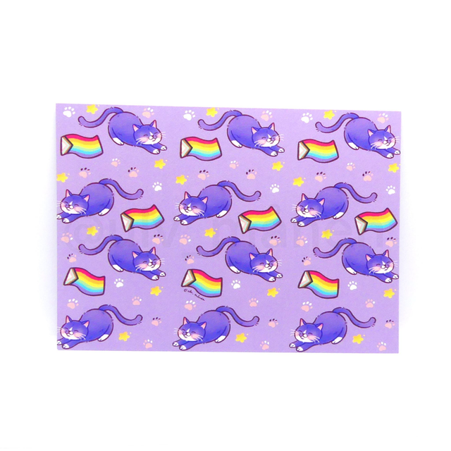 Print illustration chat violet lgbt