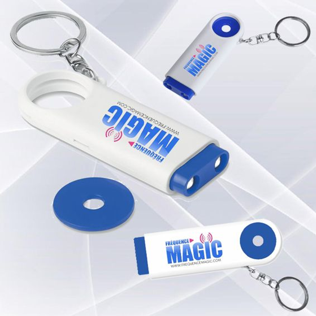 PORTE CLES JETON ET LED