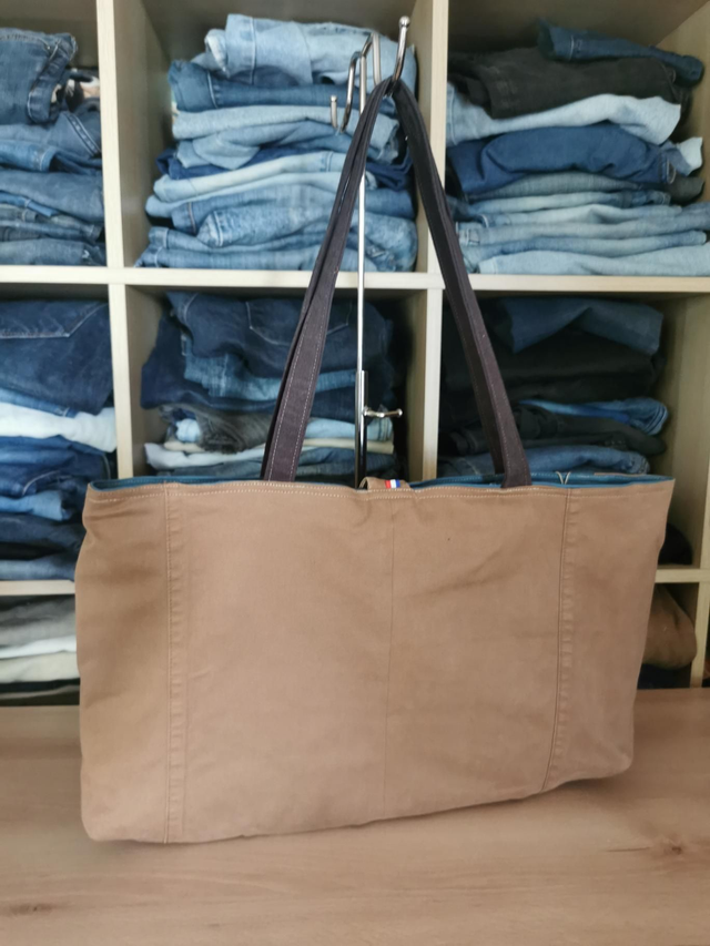 Sac cabas # 234 - Chino recyclé pour un sac léger