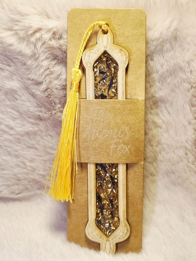 Marque-Grimoire #8 Bleuet et Or