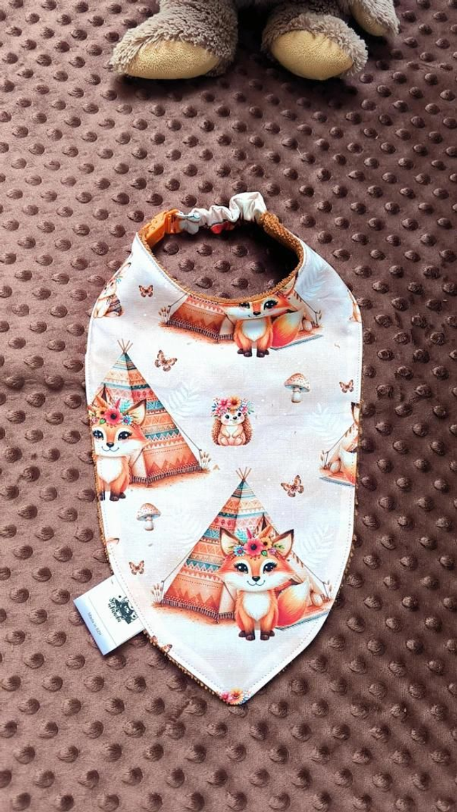 Bavoir renard 6/12 mois