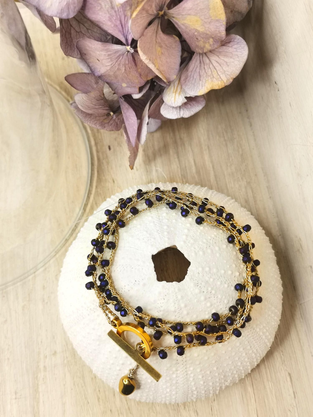 Collier/Bracelet Coimbra doré 