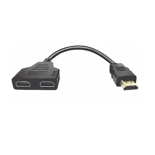 H'Maston Cabo De Extensão HDMI MU34 Com 1 Entrada Macho Para 2 Saídas Fêmeas