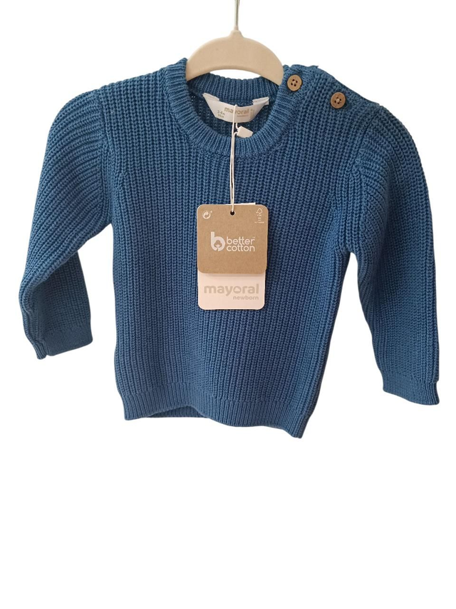 Pull tricot bleu