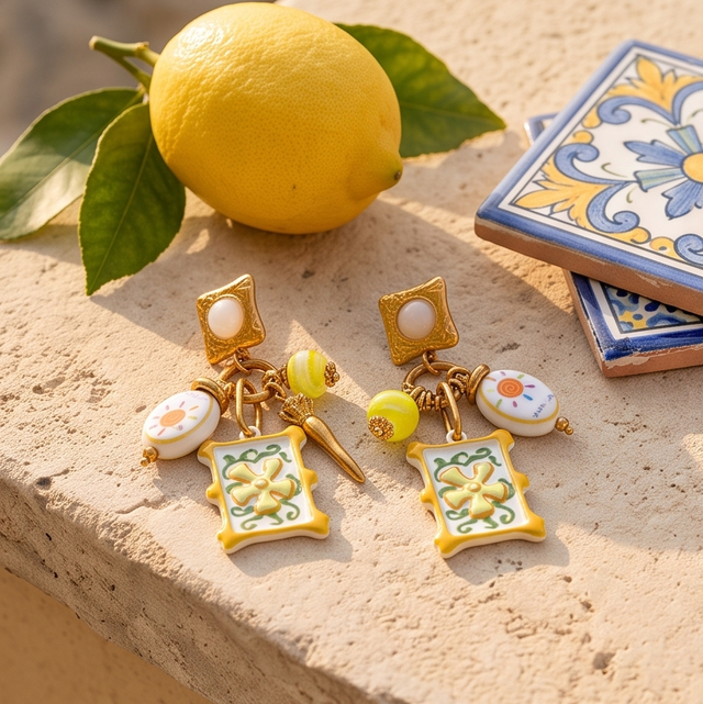 🍋 Boucles d'Oreilles Bianca 🍋