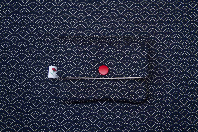 Monedero pequeño Olas on Blue