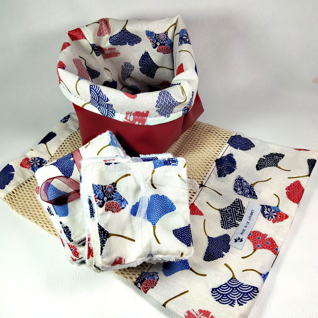 Lot zéro déchet feuilles de ginkgo