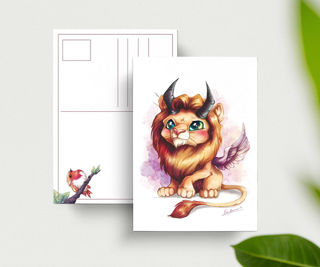 Carte postale Chimère