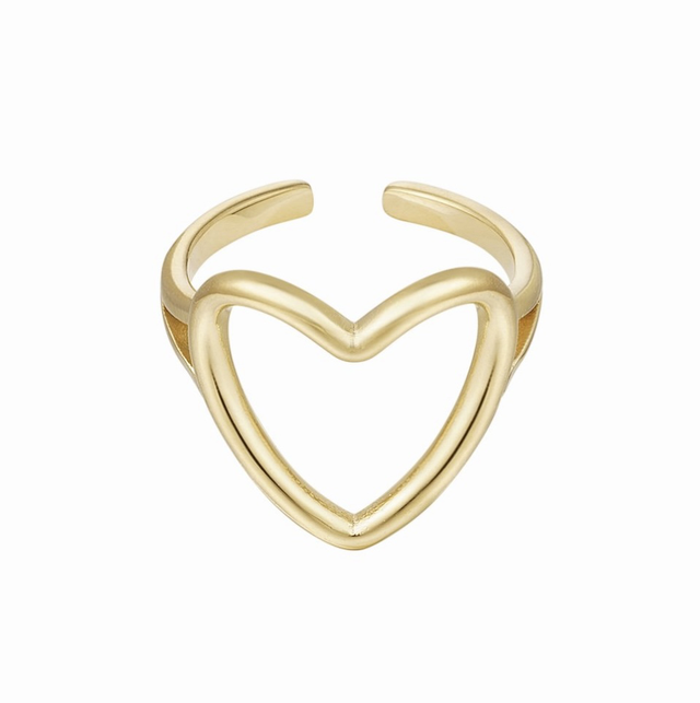 Open heart ring 